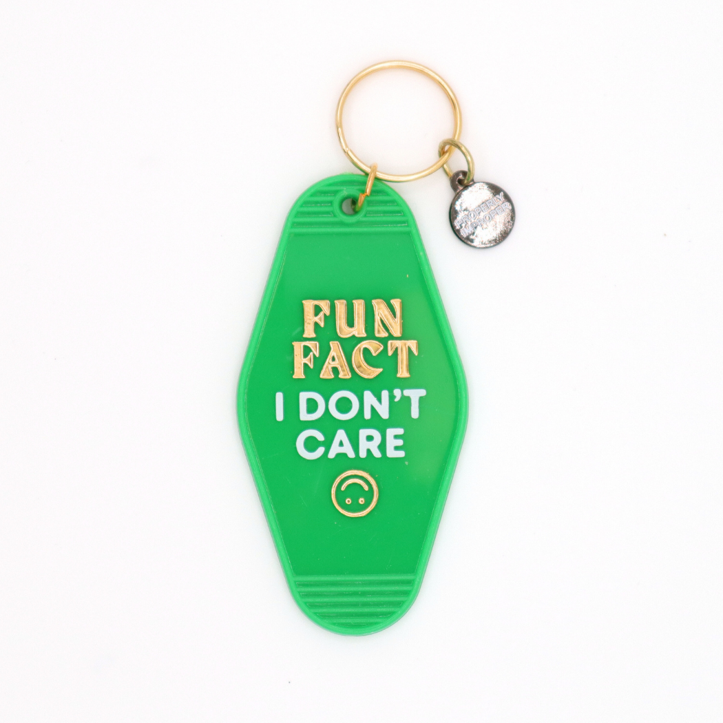 Fun Fact I Don't Care - Keychain