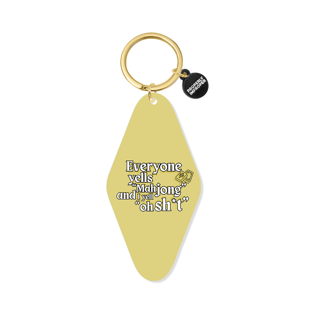 Everyone Yells Mahjong - Printed Keychain