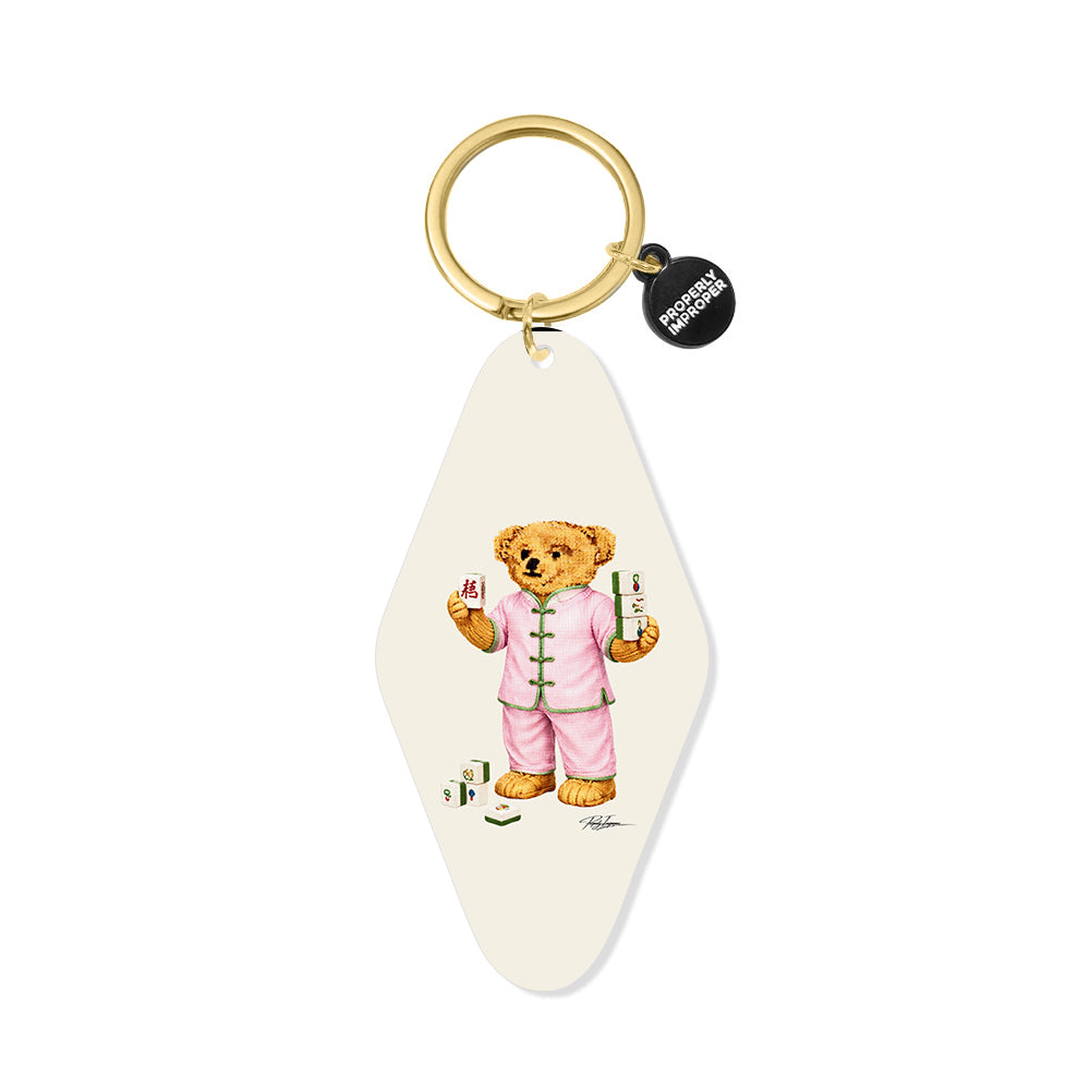 Mahjong Bear - Printed Keychain