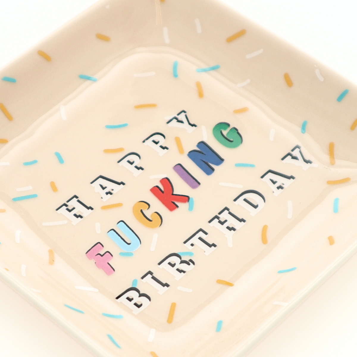 Happy Fucking Birthday - Square Trinket Tray