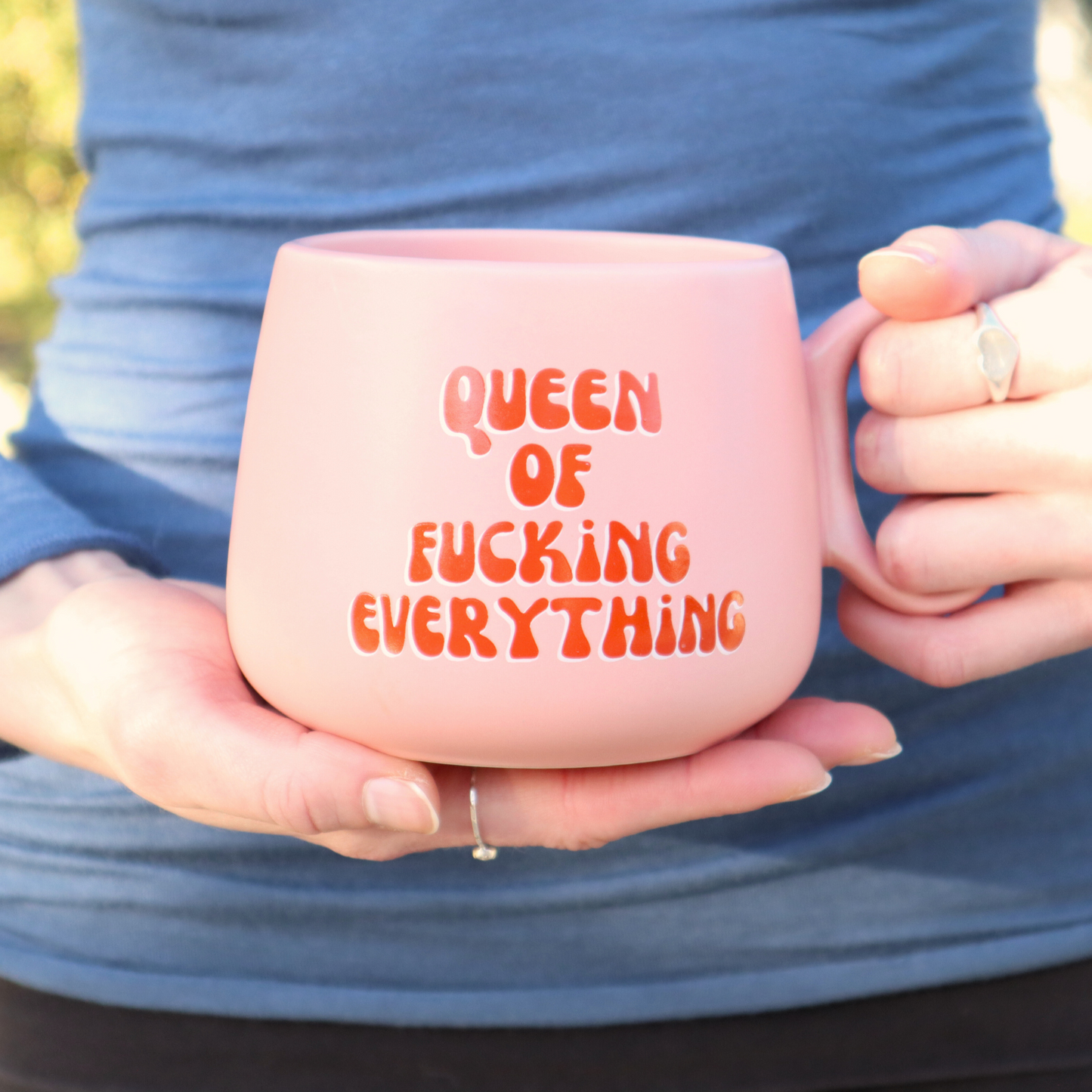 Queen of Fucking Everything - Jumbo Cappuccino Mug