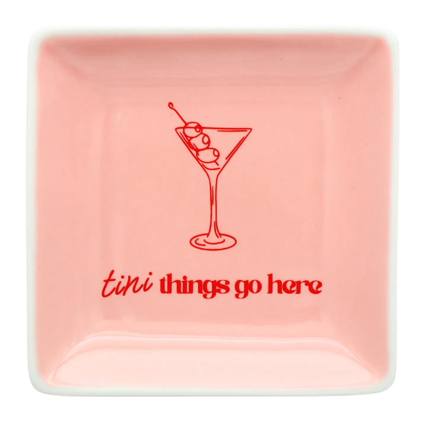 Tini Things Go Here - Square Trinket Tray