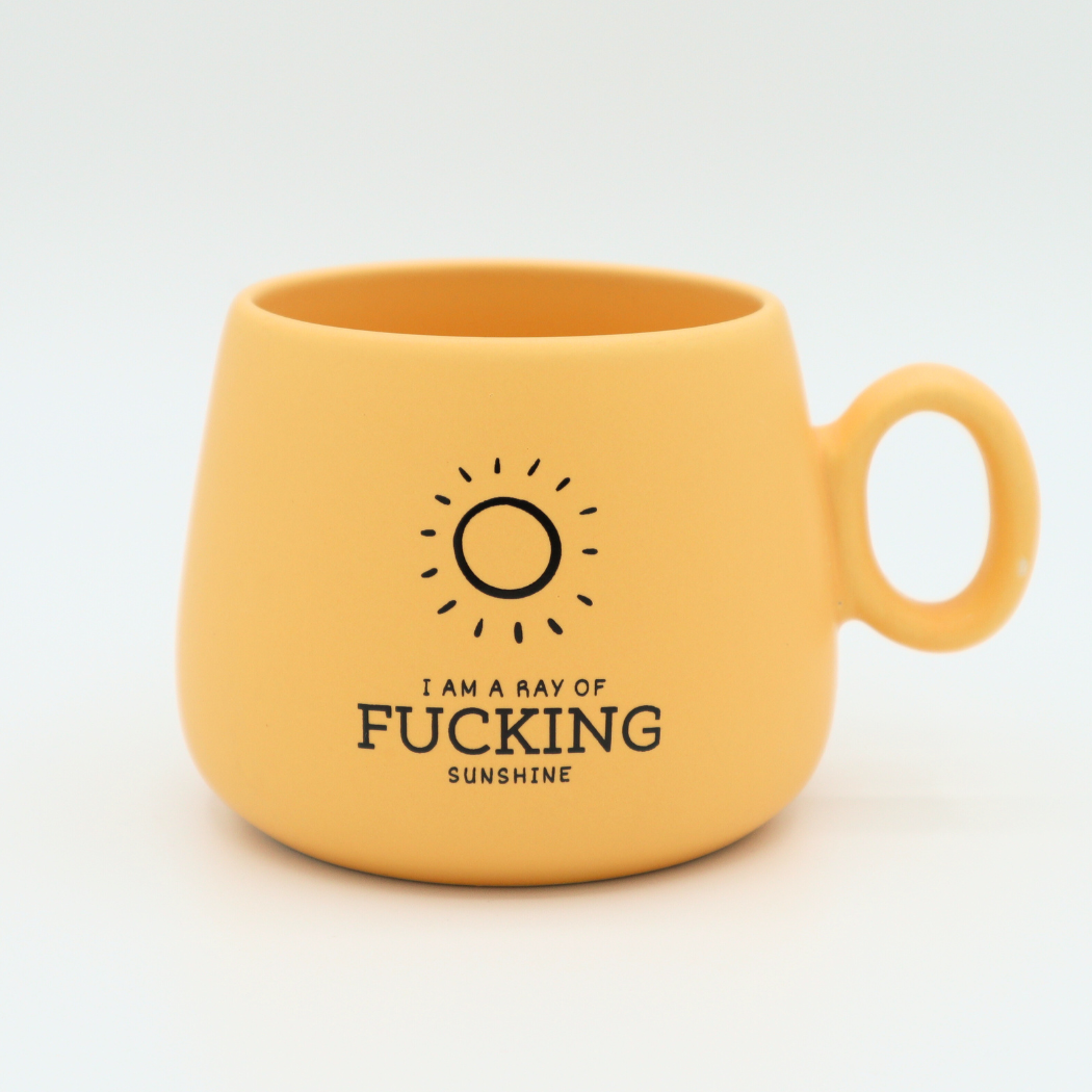 I Am A Ray of Fucking Sunshine - Ceramic Cappuccino Mug