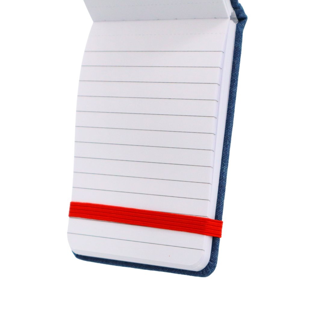Leatherette Pocket Journal Denim Pocket