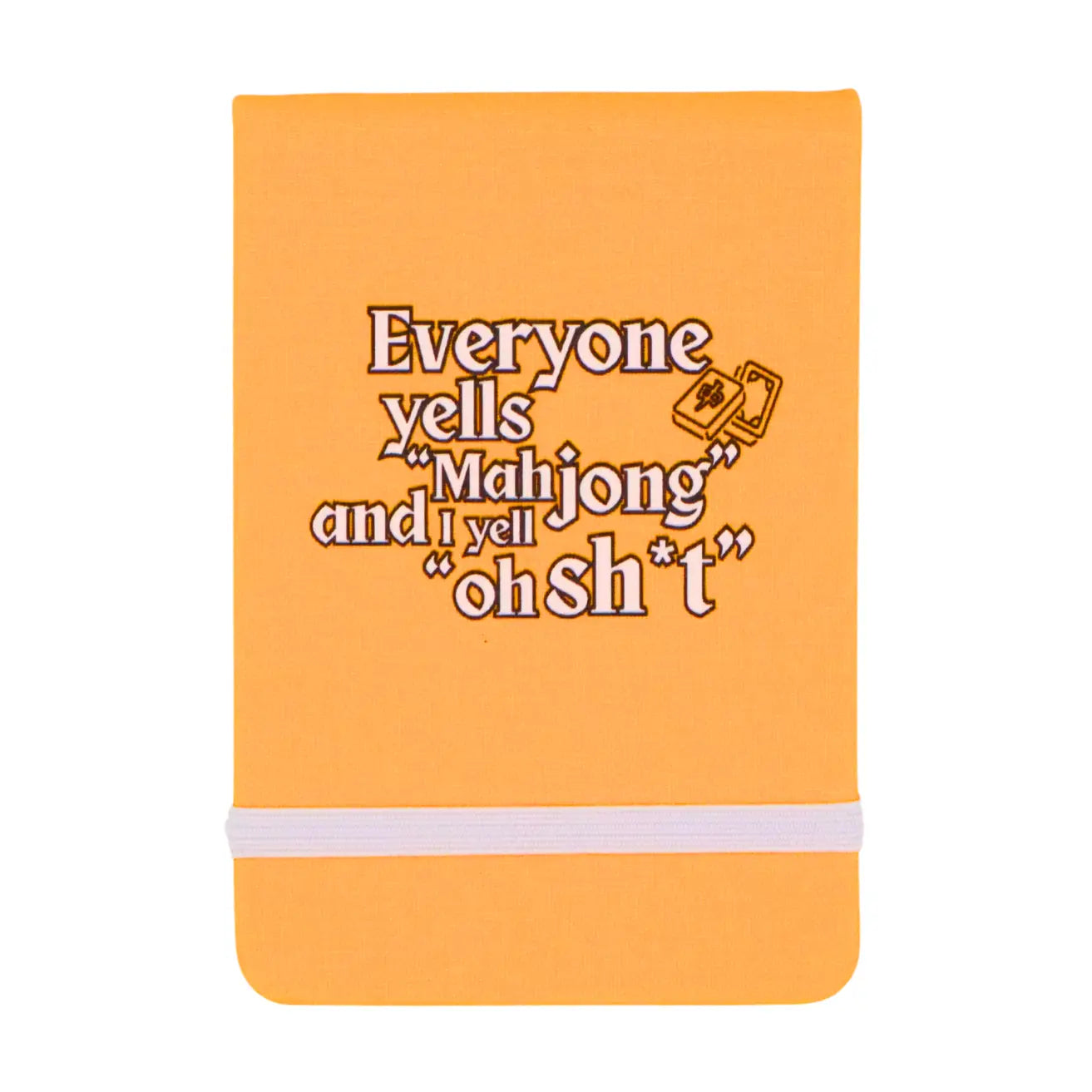 Everyone Yells Mahjong - Leatherette Pocket Journal