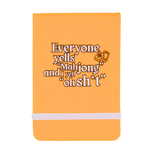 Everyone Yells Mahjong - Leatherette Pocket Journal