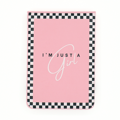 I'm Just A Girl - Leatherette Pocket Journal