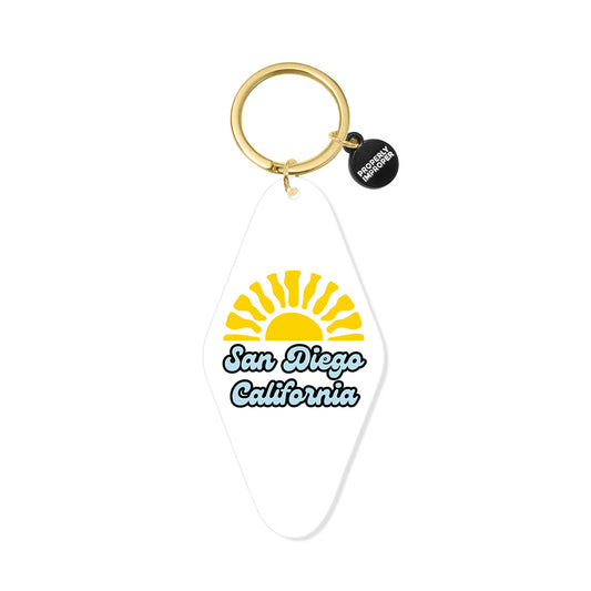 San Diego California Printed Keychain