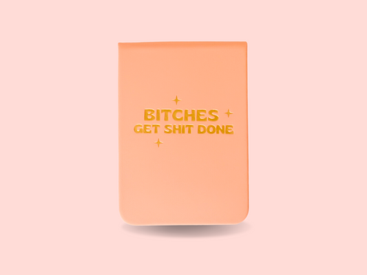 Bitches Get Shit Done Leatherette Pocket Journal