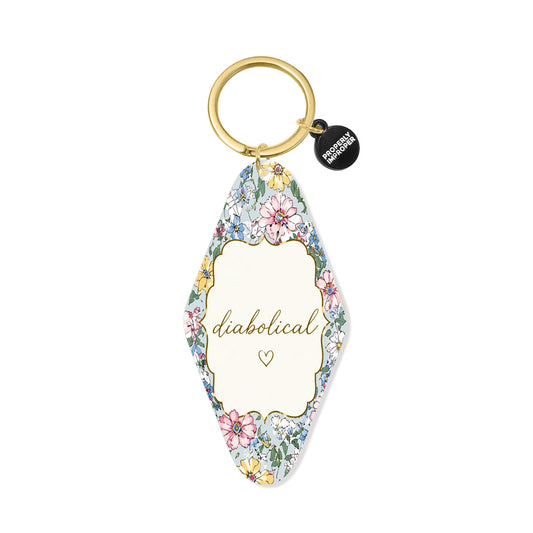 Diabolical Floral - Printed Keychain