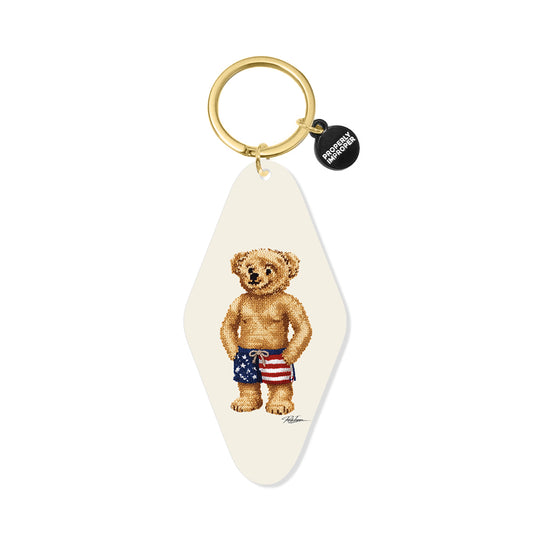 USA Trunks Bear - Printed Keychain
