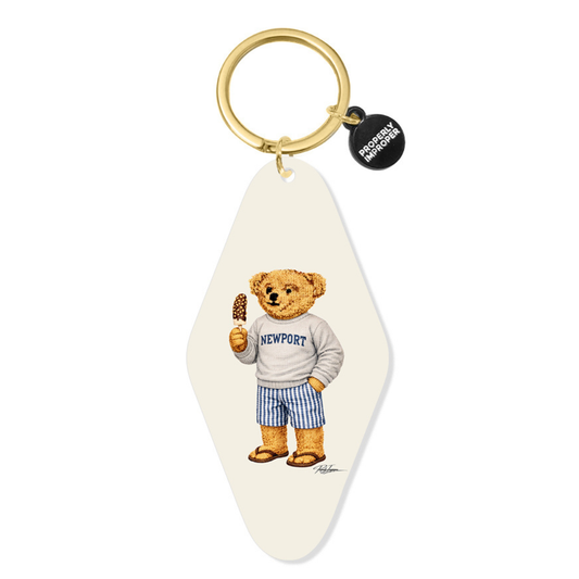 Newport Sweater and Frozen Banana Bear - Printed Keychain
