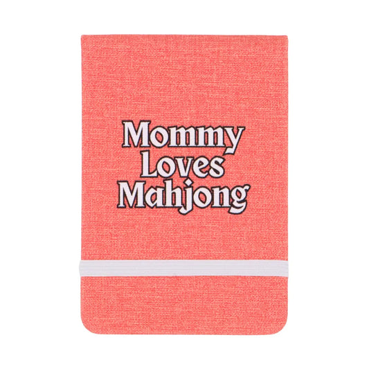 Mommy Loves Mahjong - Leatherette Pocket Journal