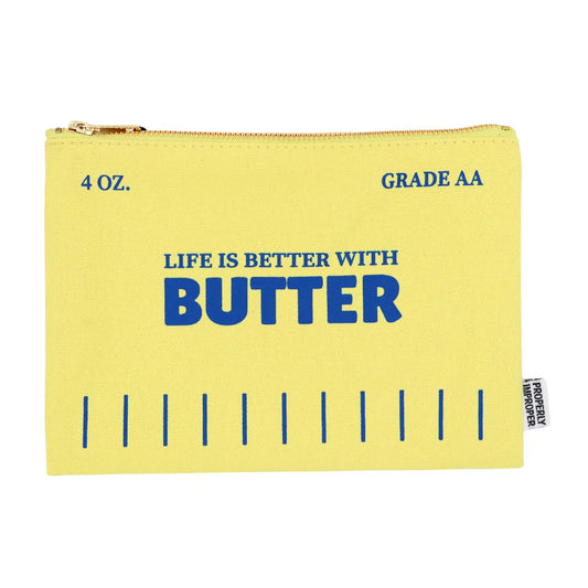 Canvas Pouch Life Is Better With Butter