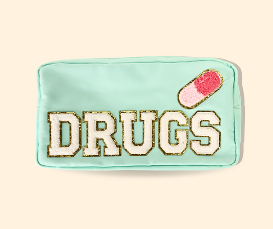 Drugs & Pills Pouch w/ Chenille Patches