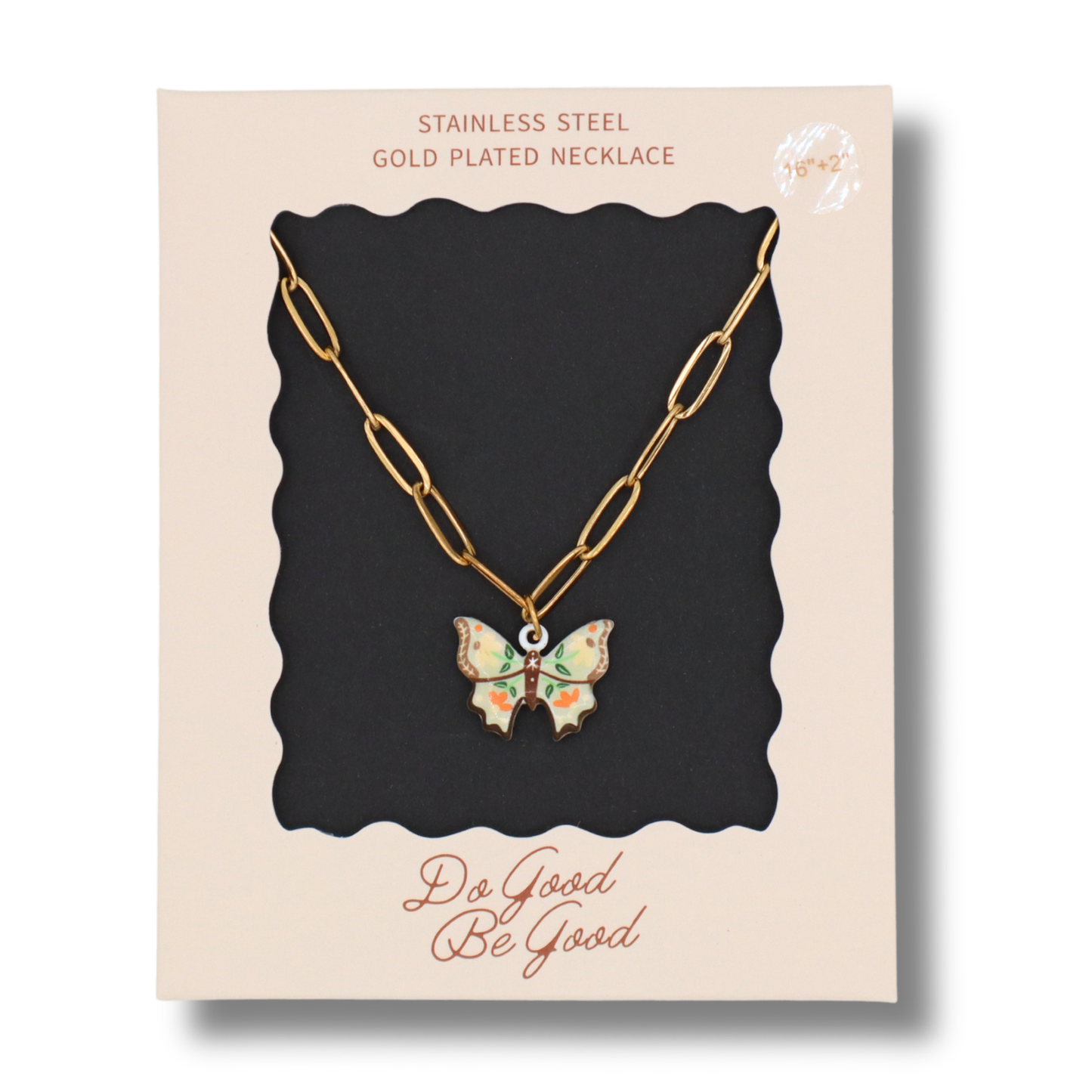 Butterfly Charm - Gold Plated Necklace