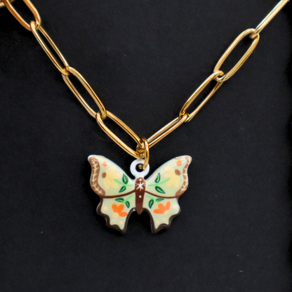 Butterfly Charm - Gold Plated Necklace