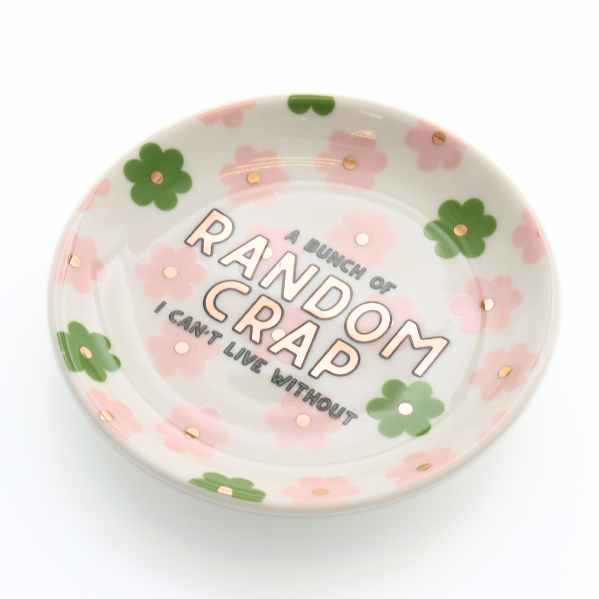 Tray Random Random Crap - Round Trinket Tray – Properly Improper