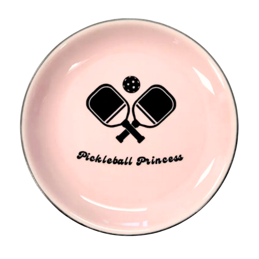 Pickleball Princess - Round Trinket Tray