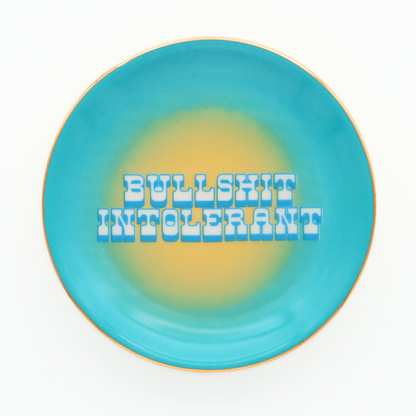 Bullshit Intolerant - Round Trinket Tray
