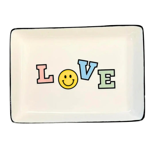 LOVE - Large Rectangle Trinket Tray
