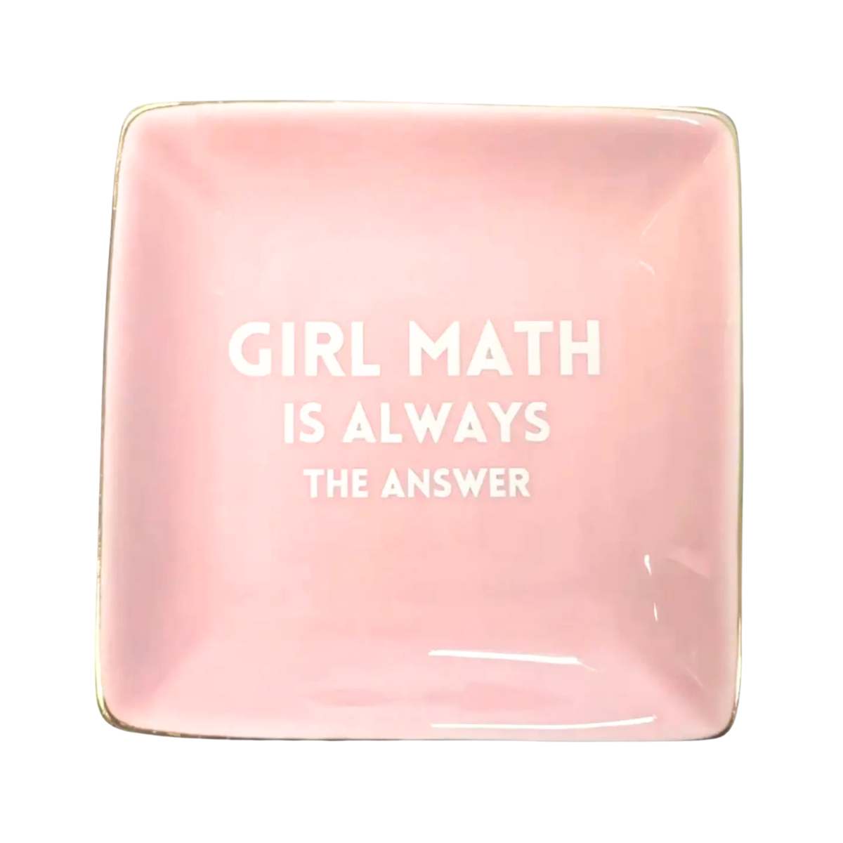Girl Math - Square Trinket Tray