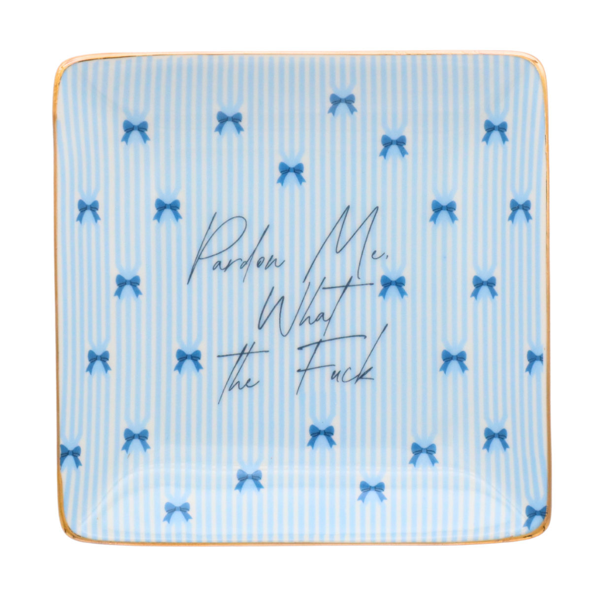 Pardon Me Wtf - Square Trinket Tray