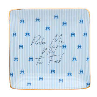 Pardon Me Wtf - Square Trinket Tray