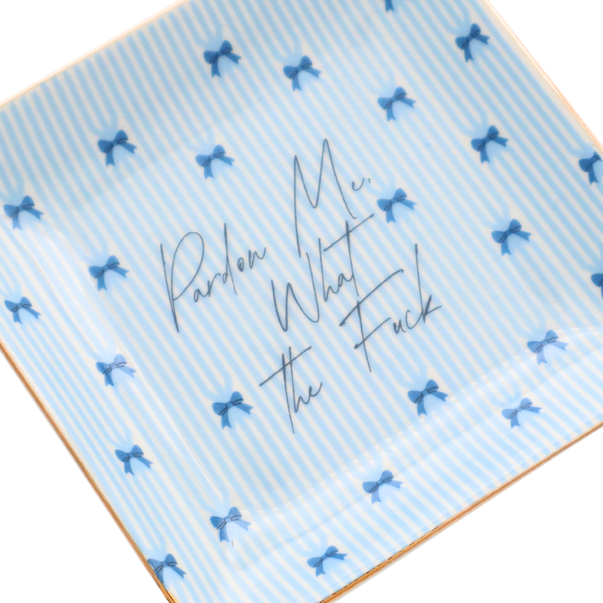 Pardon Me Wtf - Square Trinket Tray