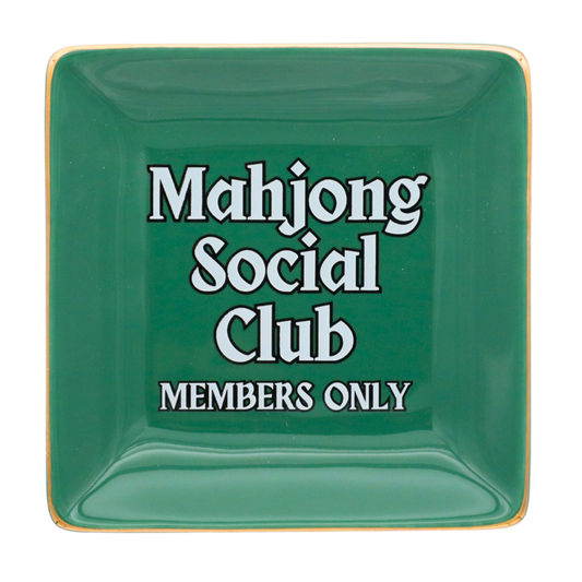 Mahjong Social Club - Square Trinket Tray