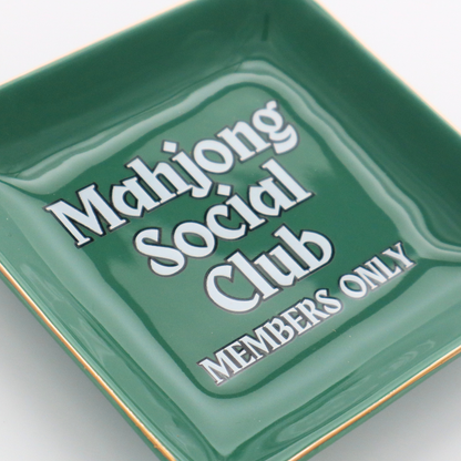 Mahjong Social Club - Square Trinket Tray