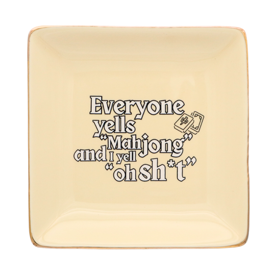 Everyone Yells Mahjong - Square Trinket Tray