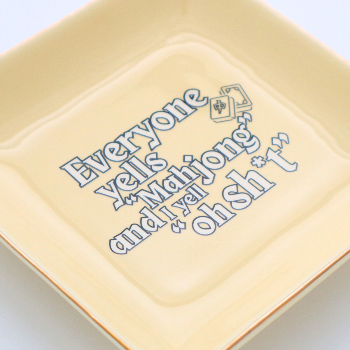 Everyone Yells Mahjong - Square Trinket Tray