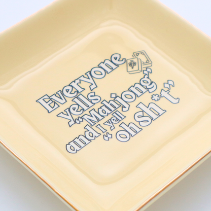 Everyone Yells Mahjong - Square Trinket Tray