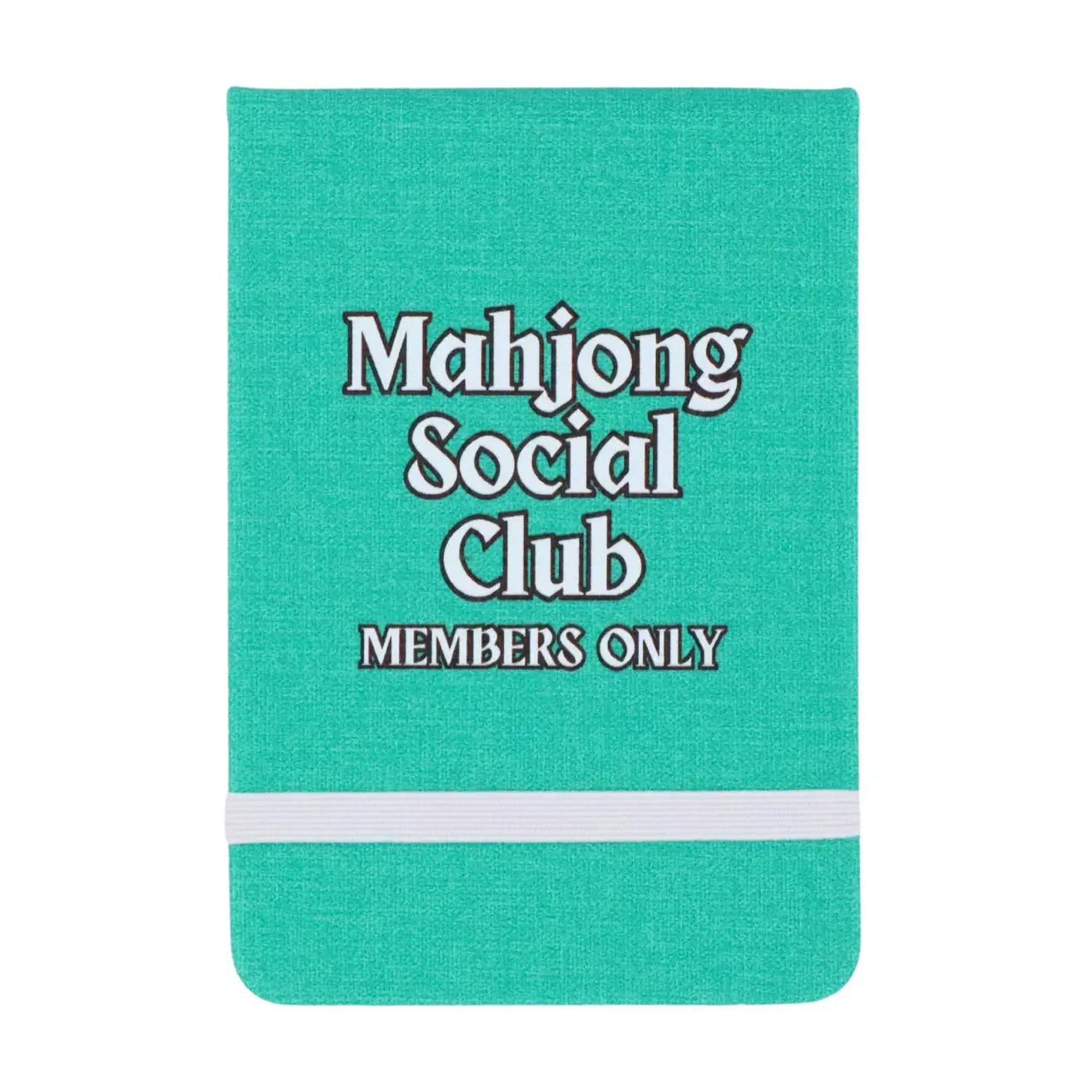Mahjong Social Club Members Only - Leatherette Pocket Journal