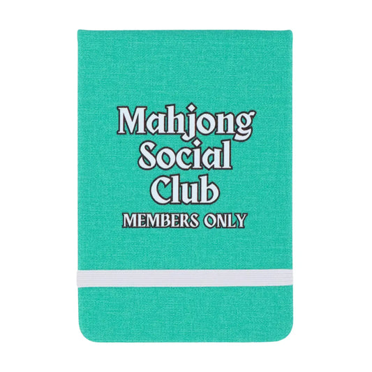 Mahjong Social Club Members Only - Leatherette Pocket Journal