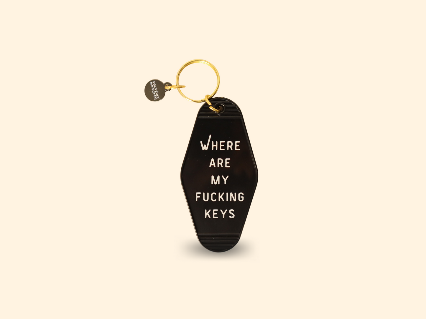 Where Are My Fucking Keys Keychain