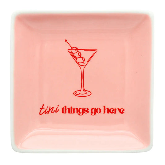 Tini Things Go Here - Square Trinket Tray