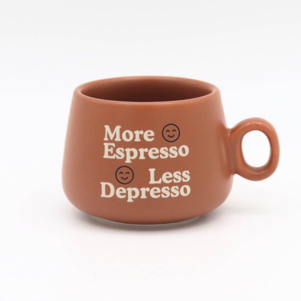 More Espresso Less Depresso - Mug Shot Glass