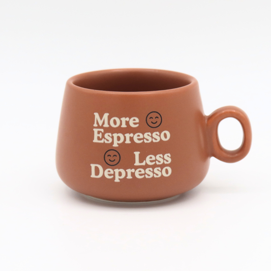 More Espresso Less Depresso - Mug Shot Glass