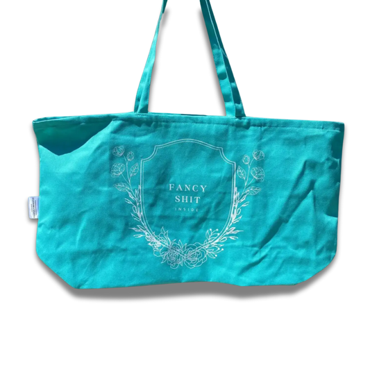 Fancy Shit Inside Large Canvas Tote Bag