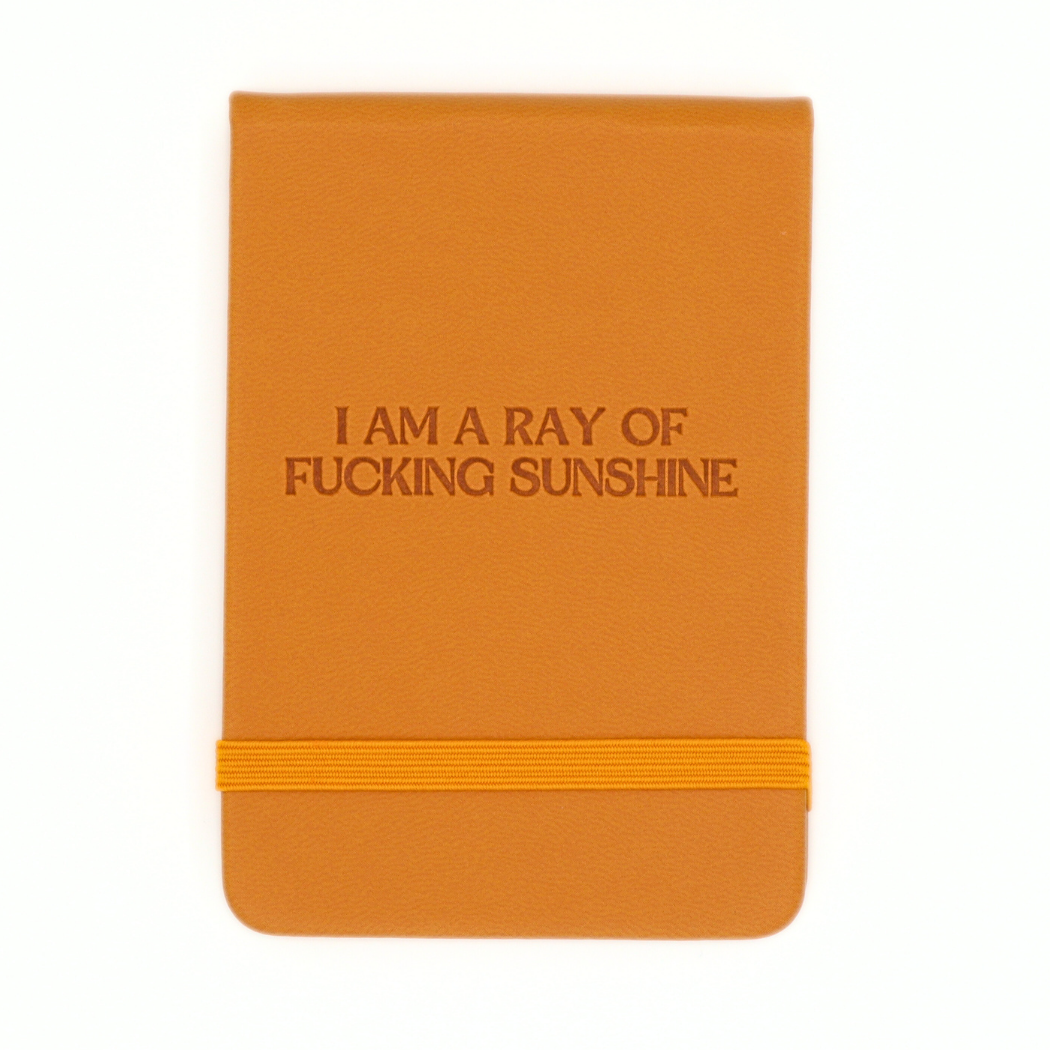 Ray Of Fucking Sunshine Leatherette - Pocket Journal
