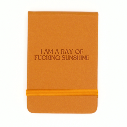Ray Of Fucking Sunshine Leatherette - Pocket Journal