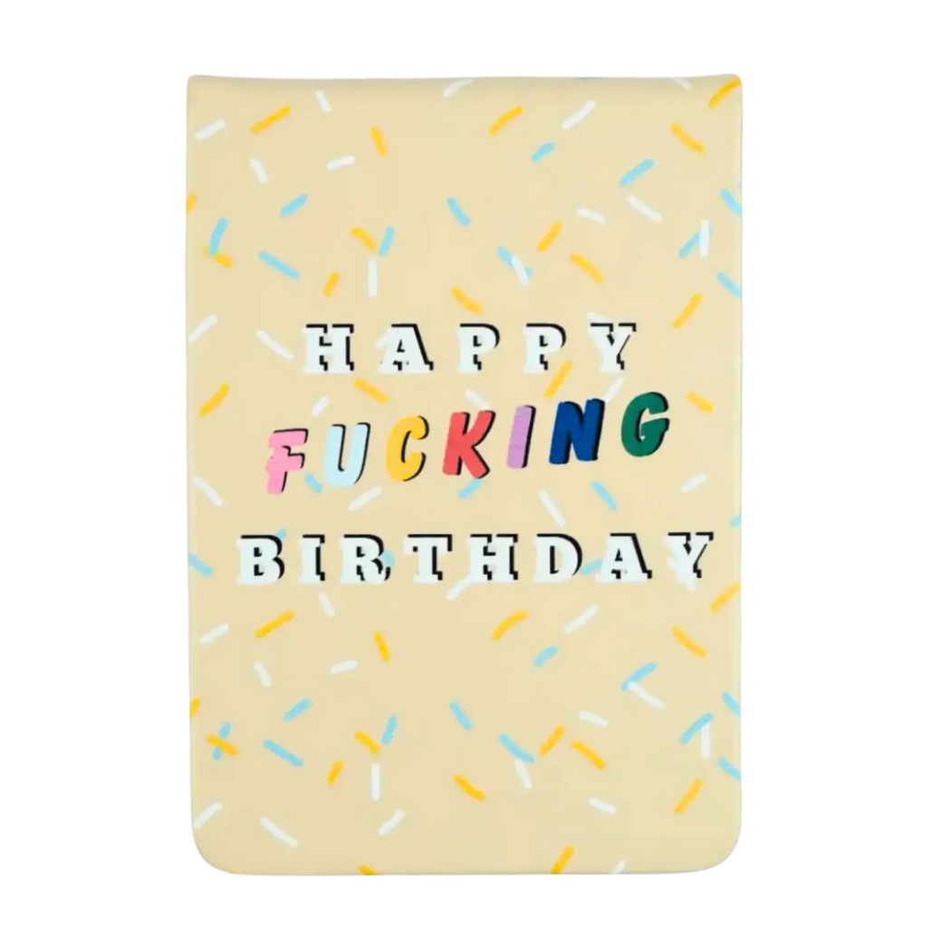 Happy Fucking Birthday - Leatherette Pocket Journal