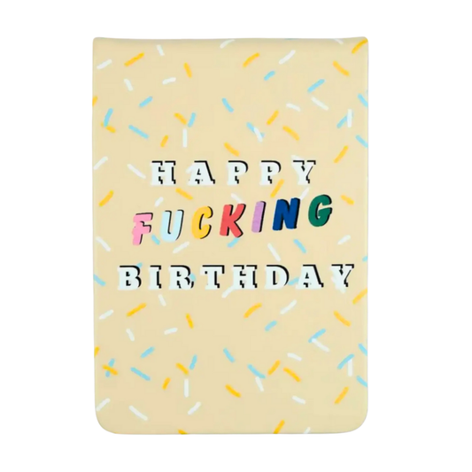 Happy Fucking Birthday - Leatherette Pocket Journal