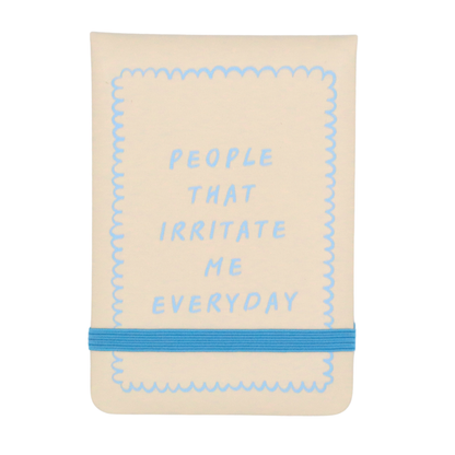 Leatherette Pocket Journal People That Irritate Me