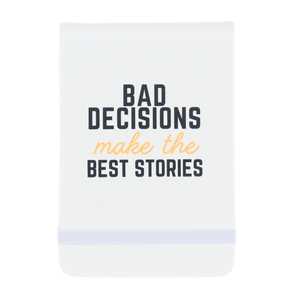 Bad Decisions Best Stories - Leatherette Pocket Journal