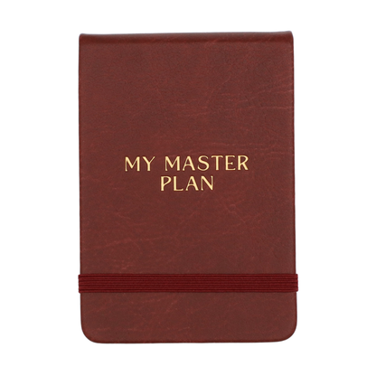 Leatherette Pocket Journal My Master Plan