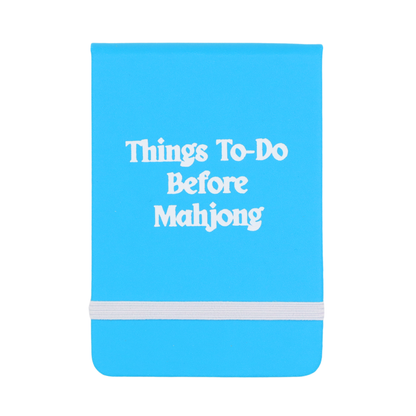 Leatherette Pocket Journal Things To-Do Before Mahjong