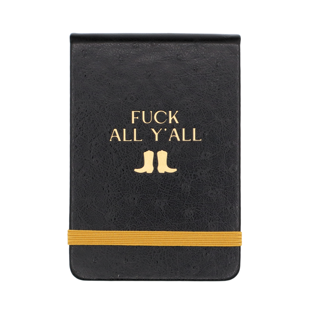 Leatherette Pocket Journal Fuck All Y'all